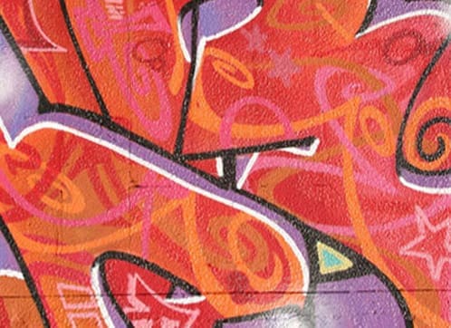 Graffiti printed blind