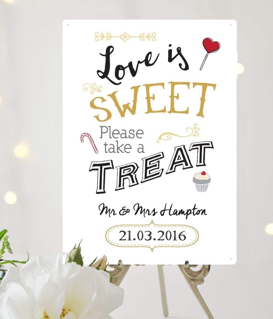 love is sweet take a treat